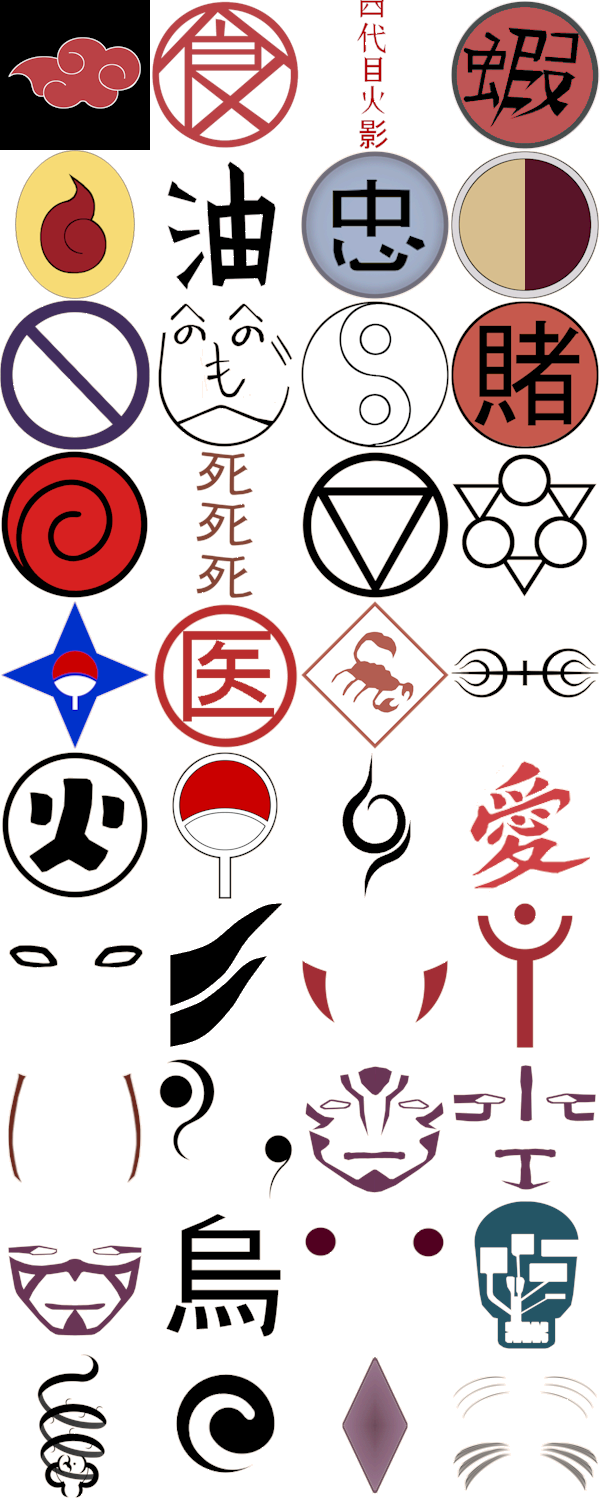 Naruto Markings And Symbols By Darkangel Kurai134 On Deviantart.