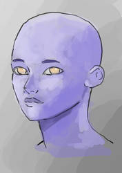 Blue Girl (rough render)