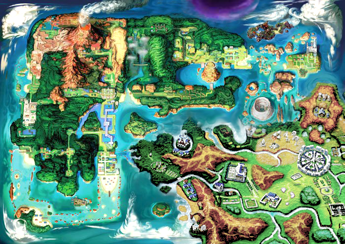 Kalos Map Pokemon Kalos Region Map