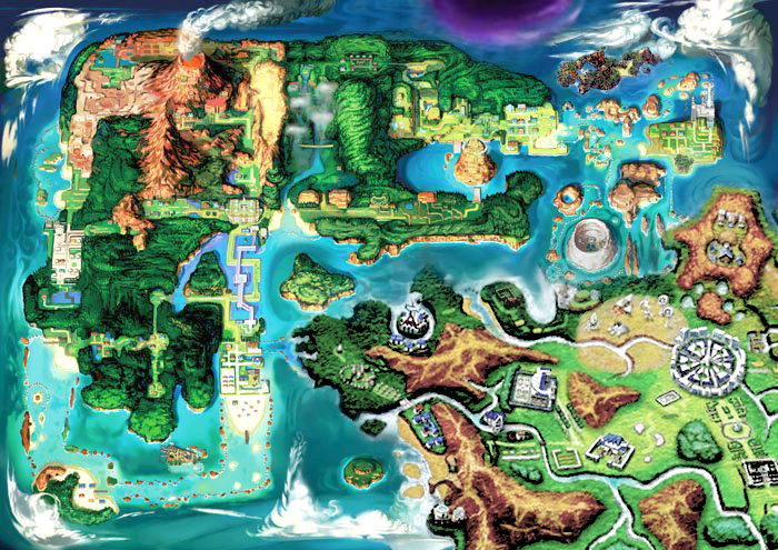 Hoenn and Kalos Fusion Map for Pokemon Z Project