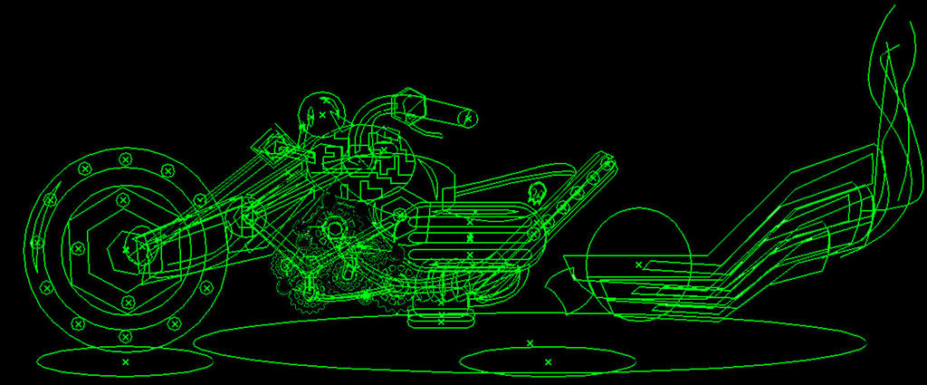 Rogue Cycle Concept Art (Wire Frame) by howlingwolf142 on DeviantArt