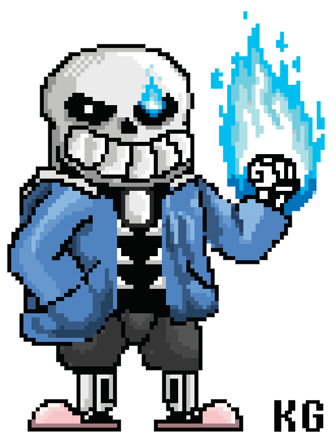 Pixel Art: Sans Gengar for @Sans the Skelaton