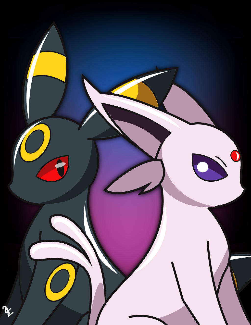 Umbreon And Espeon (Weekly Speedpaint Poll Winner)