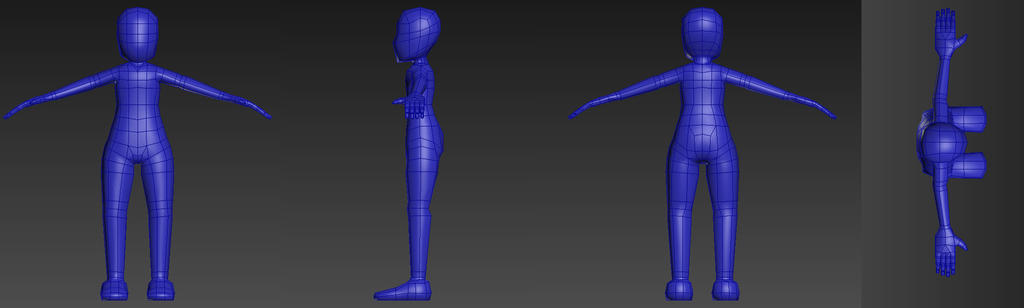 Quick Lowpoly Cartoon Body Reference by kasigawa on DeviantArt Quick Lowpoly Cartoon Body Reference by kasigawa on DeviantArt