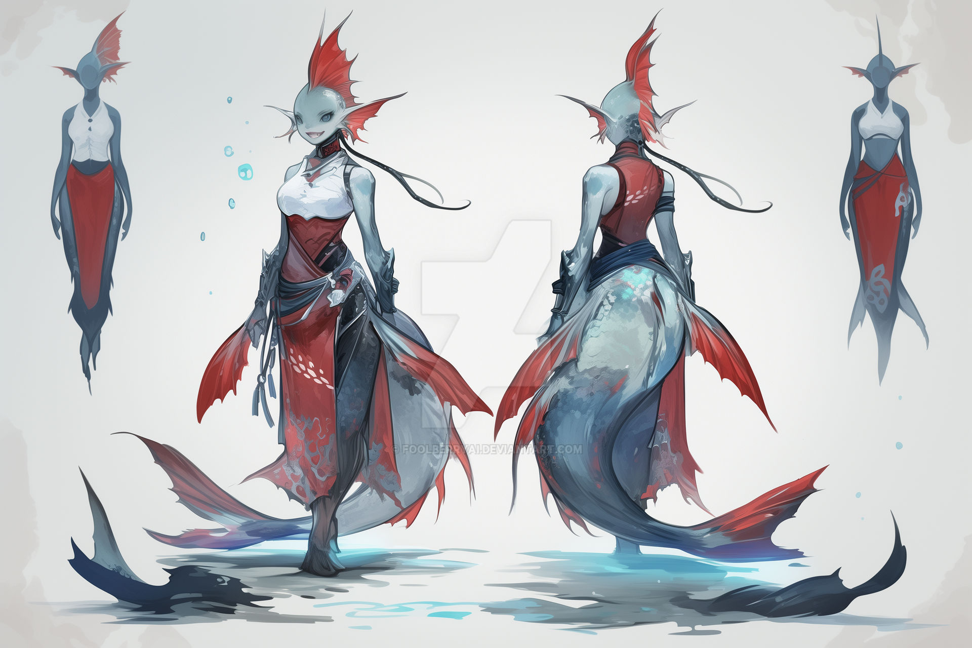 Adoptable: Triton/Mermaid by foolberryAI on DeviantArt