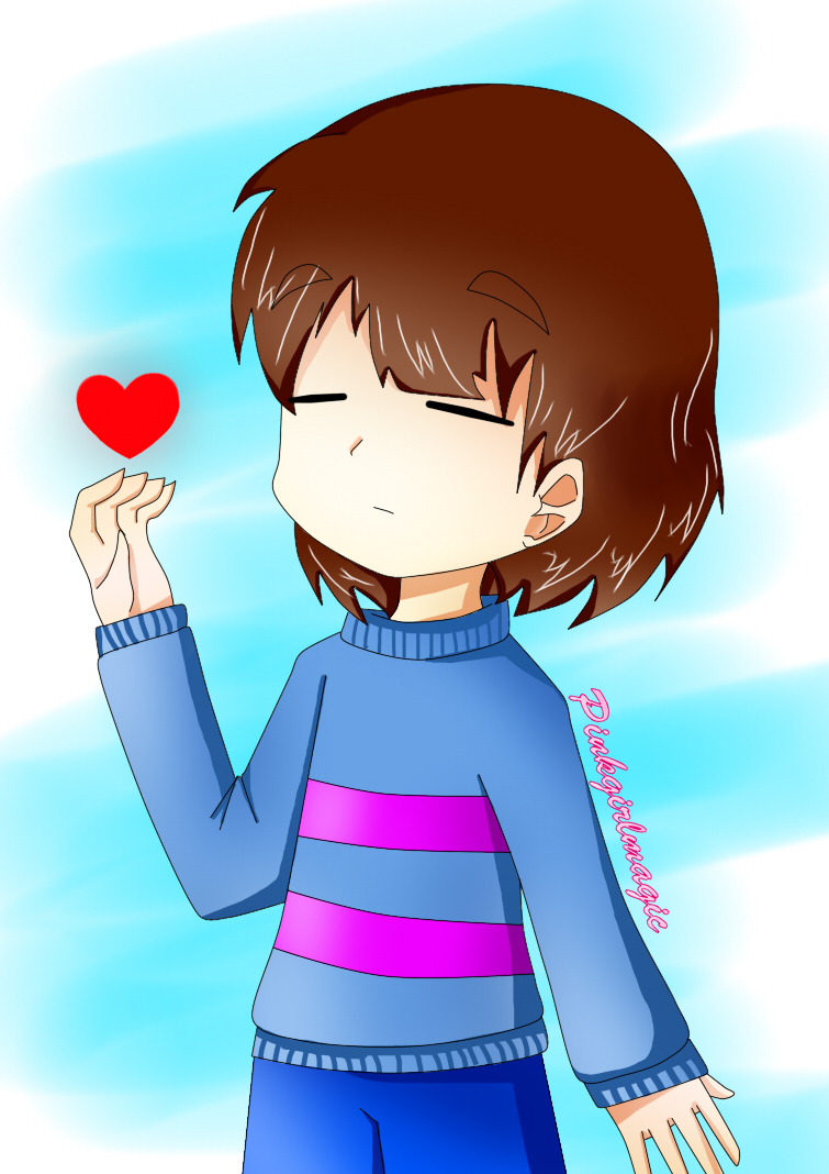 frisk (anime) by pinkgirlmagic on DeviantArt