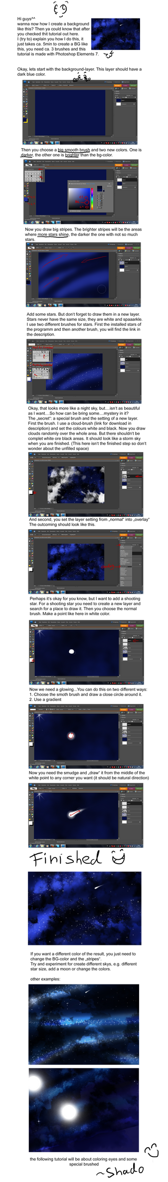 Tutorial 1. Night Sky by ShadoDoragon on DeviantArt