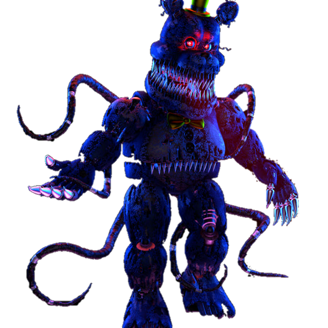 Nightmare Fredbear Character Render by TheUnbearable101 on DeviantArt