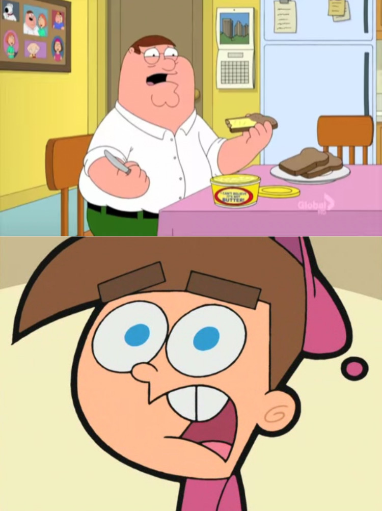 Peter Timmy Timmy Reacts To Peter Eats Real Butter by Benny49 on DeviantArt