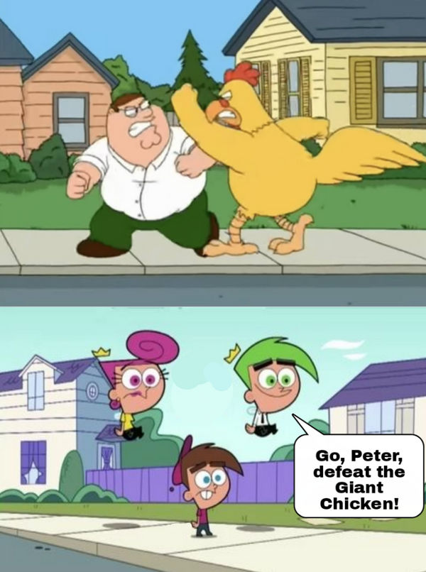 Peter Timmy Timmy, Cosmo, and Wanda Sees Peter Fighting Ernie by Benny49 on DeviantArt