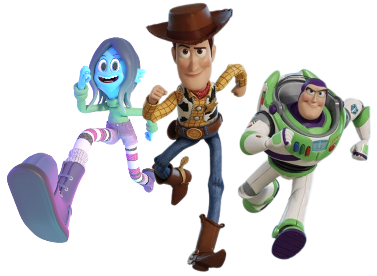 Woody, Buzz, and Ruby Running Render by Benny49 on DeviantArt