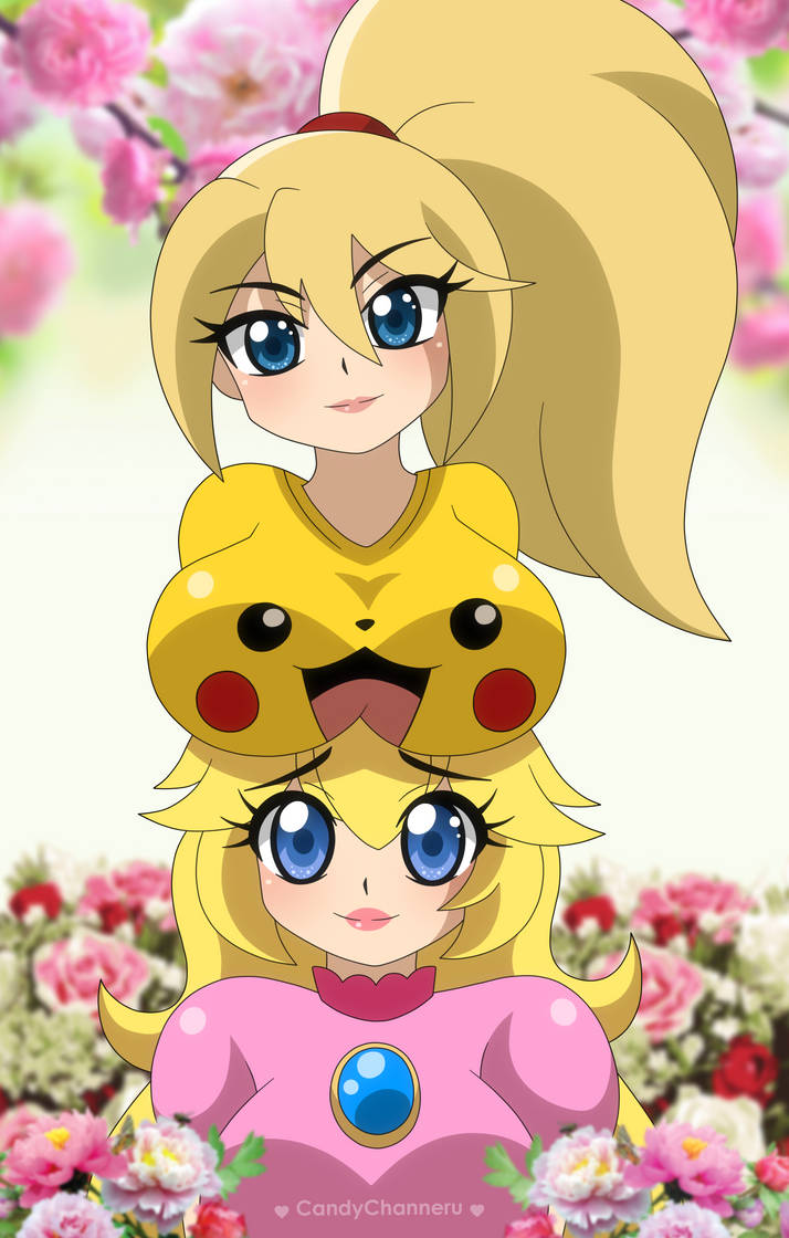 CM: Samus and Peach by candy-channeru on DeviantArt
