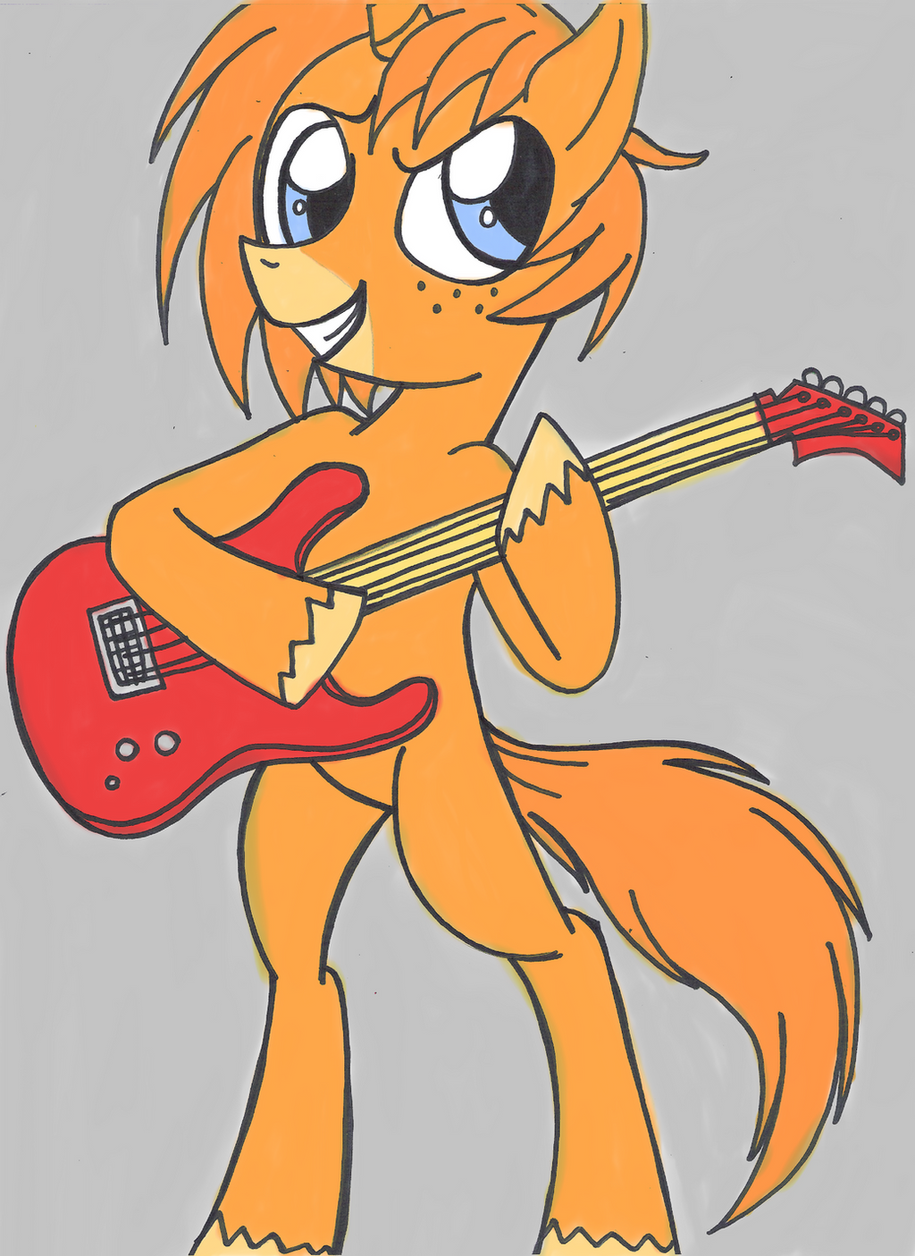 Pony Chucky Playing Guitar