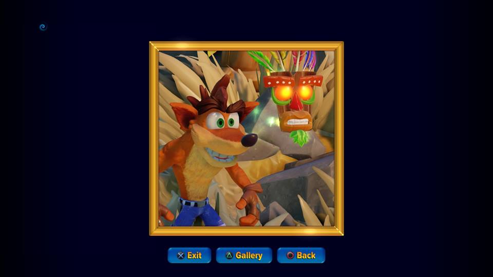 Crash and Aku Aku in Wumpa Island