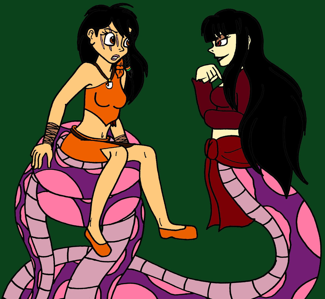 Ssl13 Commission - Rayna meets Yuuko by SSL13 on DeviantArt
