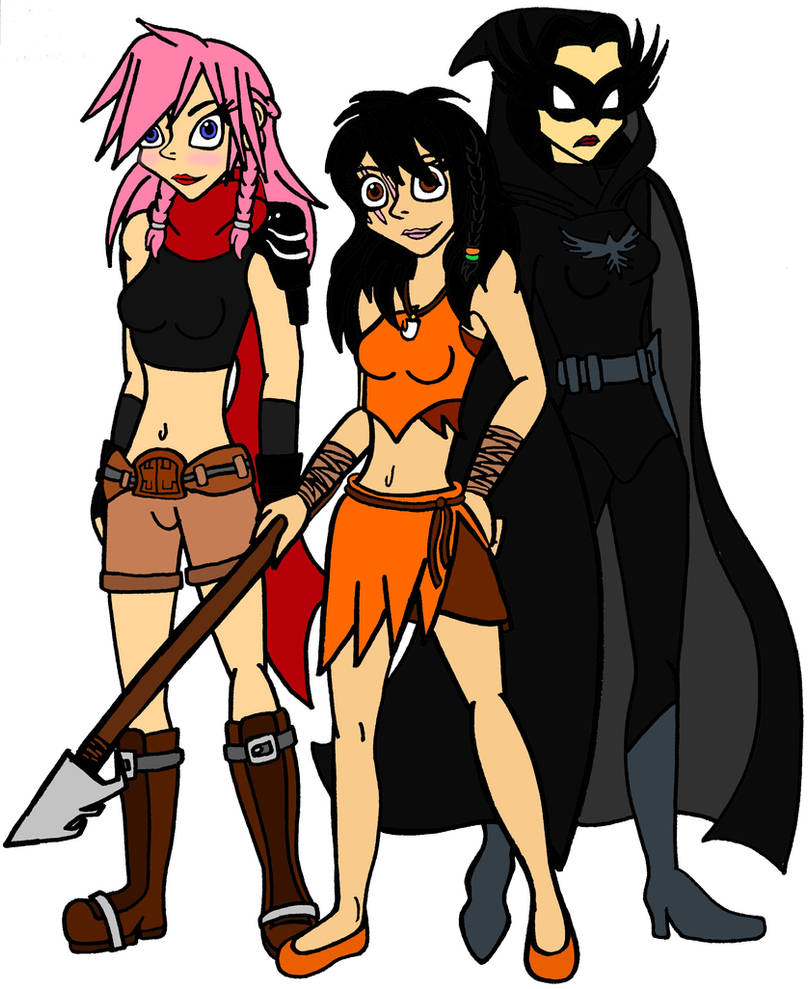 Ssl13 Commission - Rayna, Hanna, and Crow Woman by SSL13 on DeviantArt