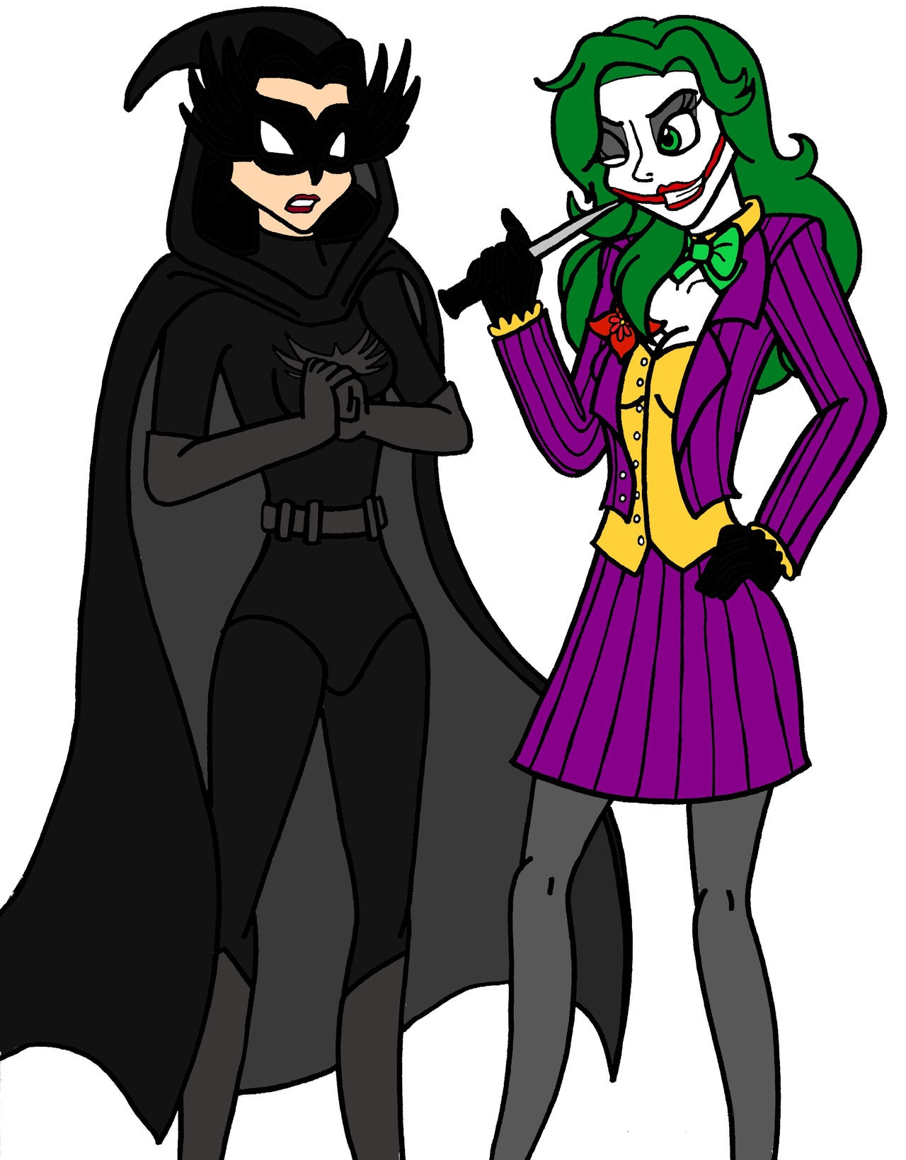 Ssl13 Commission - Crow Woman and Lady Joker by SSL13 on DeviantArt