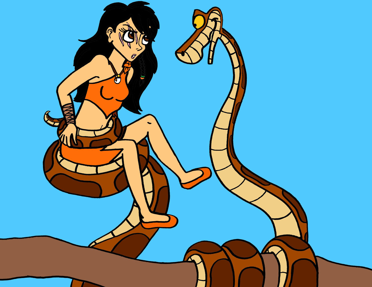 Ssl13 Rayna and Kaa - You Again?! by SSL13 on DeviantArt