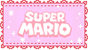 .~Pink Super Mario stamp~.