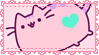 .~Pink Pusheen stamp~. by Bunny-Pinkcess