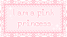 .~Pink princess stamp~.