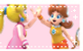 .~Peach and Daisy stamp~.