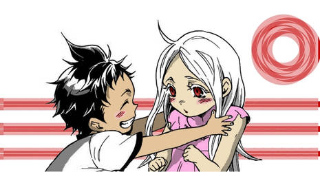 Ganta and shiro's childhood