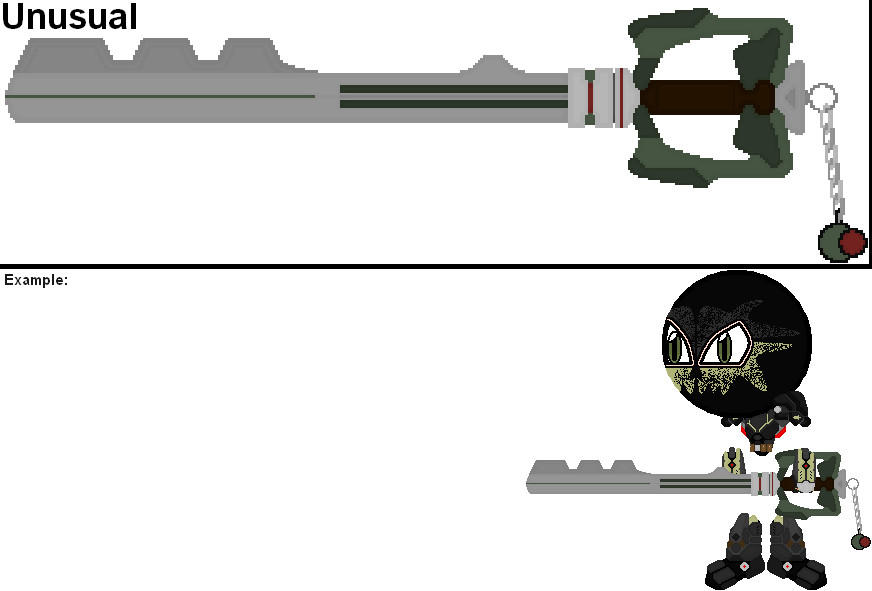 Custom Keyblade - Unusual by YellowNinja123 on DeviantArt