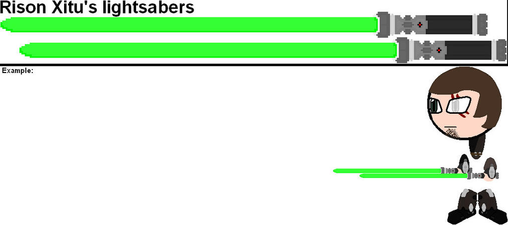 Weapons Try Out - Rison Xitu's lightsabers