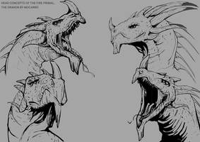 Fire Primal: The Draken - page 2 - The line art