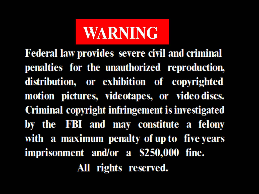 Tai Seng Warning Screen in English 1994-1995 by kyleartwu88 on DeviantArt