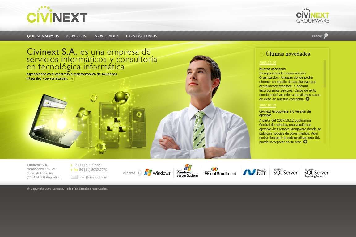 Civinext web design