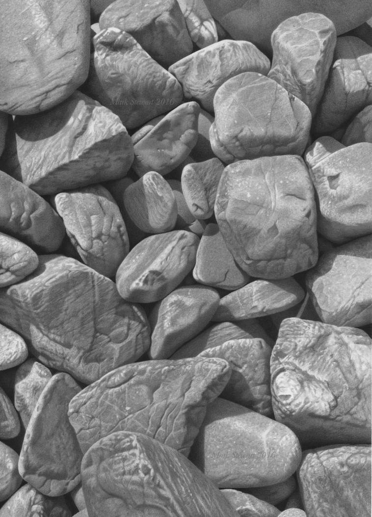 Stones in graphite 2 by markstewart on DeviantArt