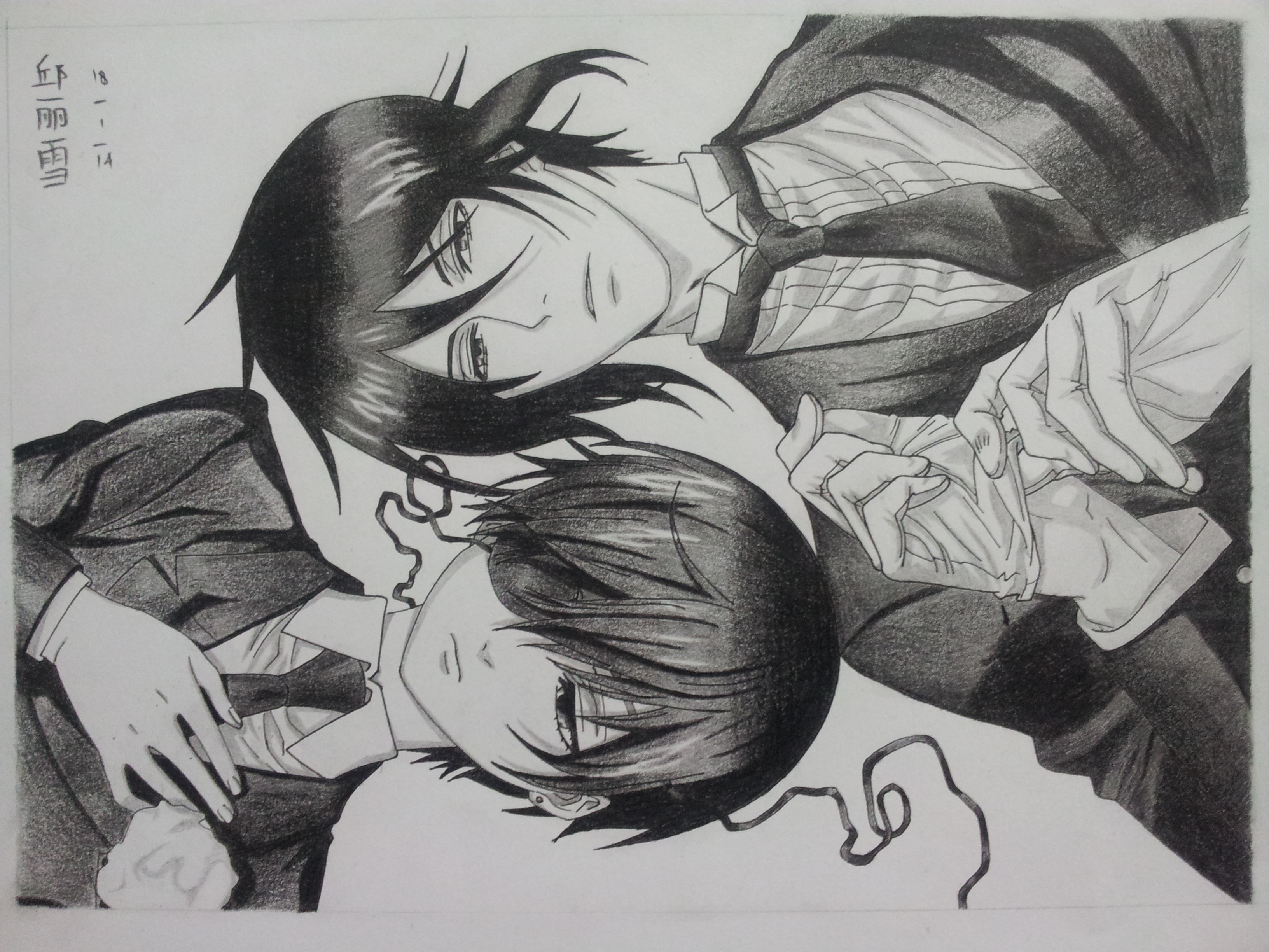 Sebastian Michaelis and Ciel Phantomhive