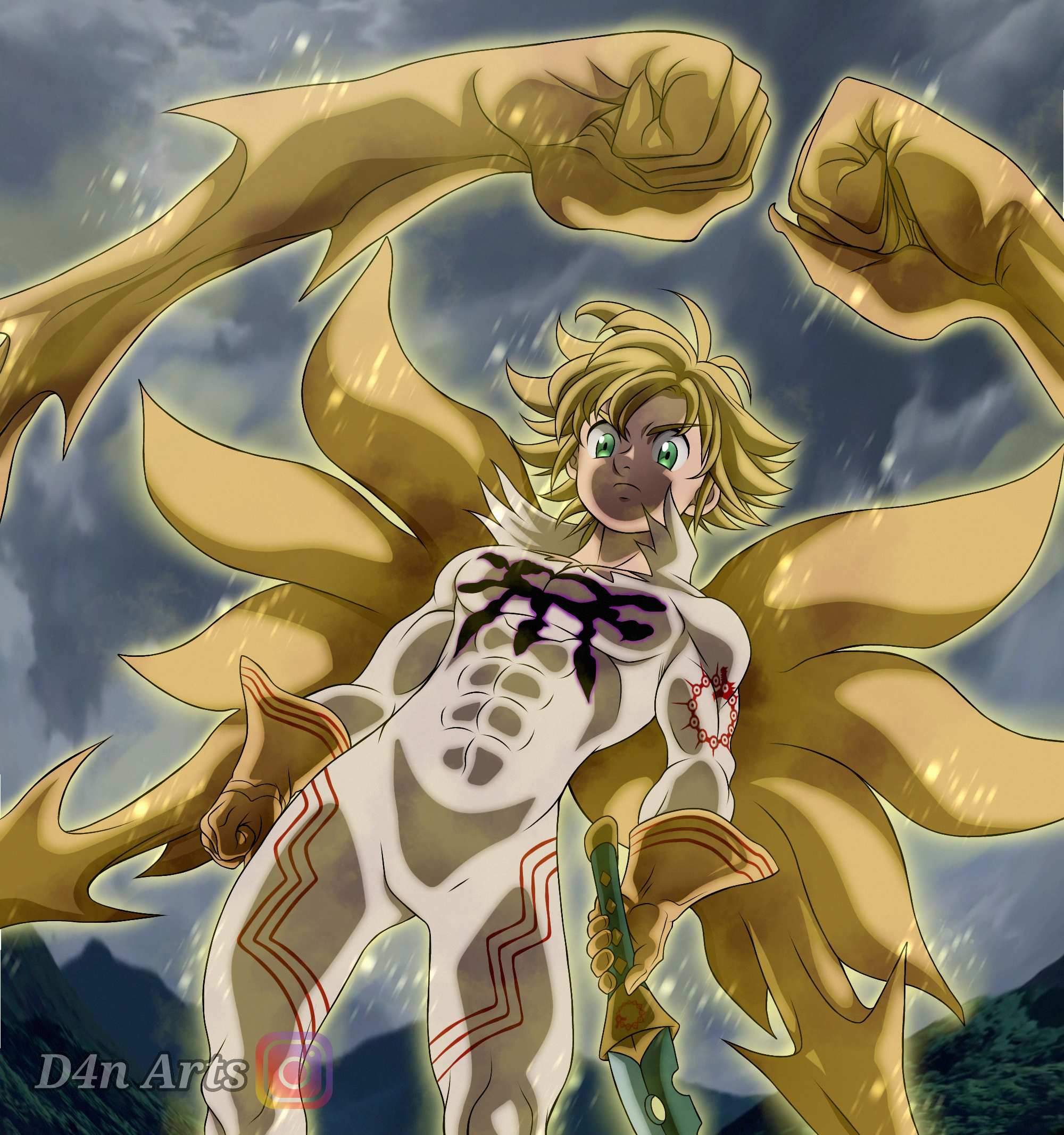 Nanatsu No Taizai 300 The Demon King Meliodas by IITheYahikoDarkII on  DeviantArt