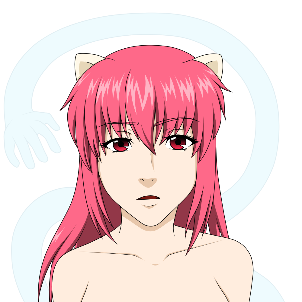 Lucy Elfen Lied Render (anime) by AkireyLove on DeviantArt