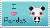 I heart Pandas Stamp by xXMandy20Xx