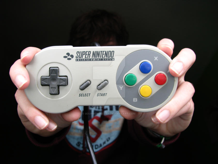 Super Nintendo Controller by BourbonSketch on DeviantArt