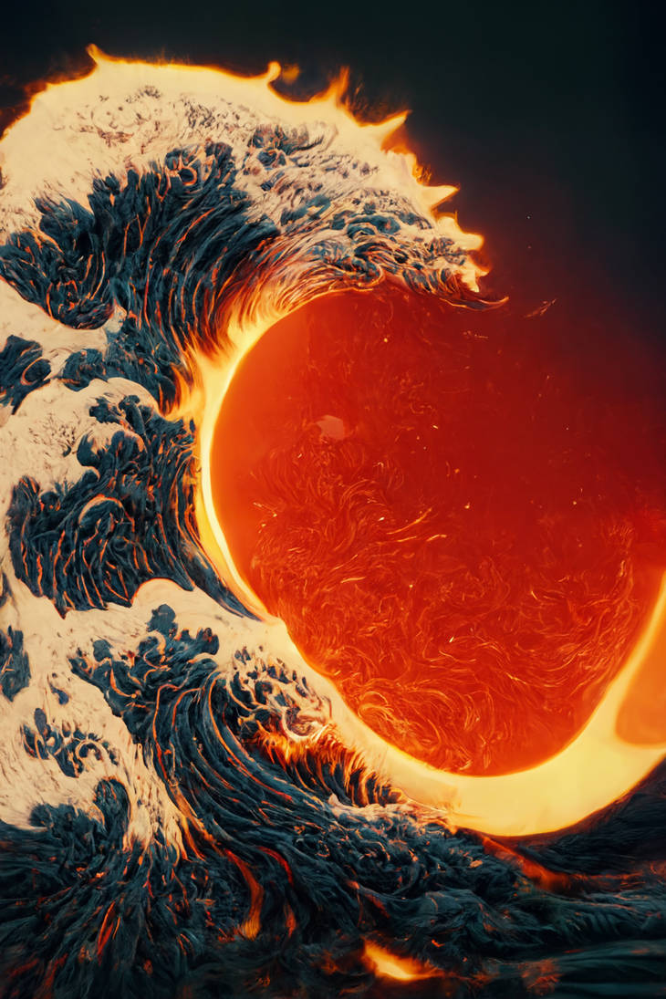 The Great Solar Flare Wave off Kanagawa by inVinnieVeritas on DeviantArt