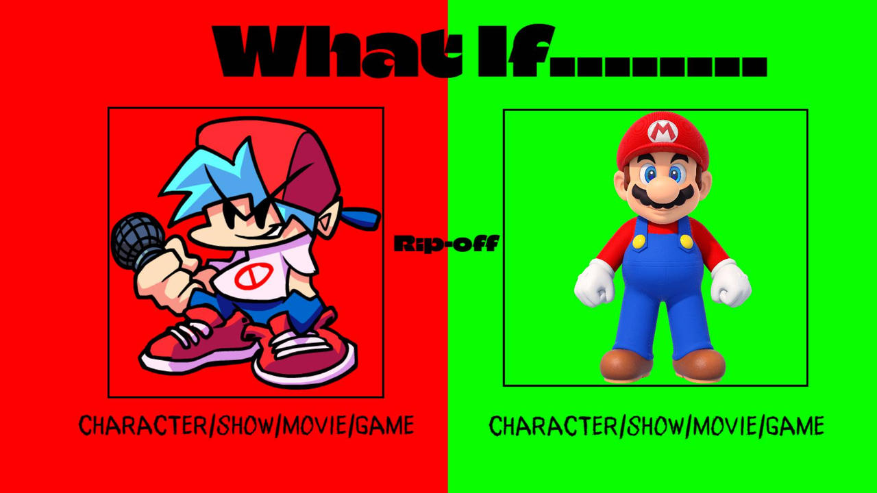 Fnf Bf Rip What If FNF Boyfriend is A Rip-off Mario? by PPRABS30 on DeviantArt