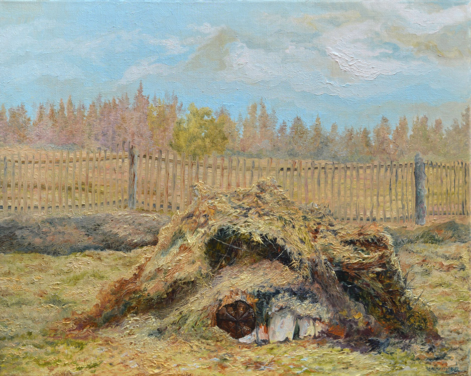 Pile of hay in Berezaika