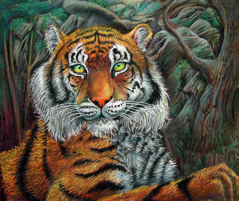 Tiger's portrait by CalciteMink1610