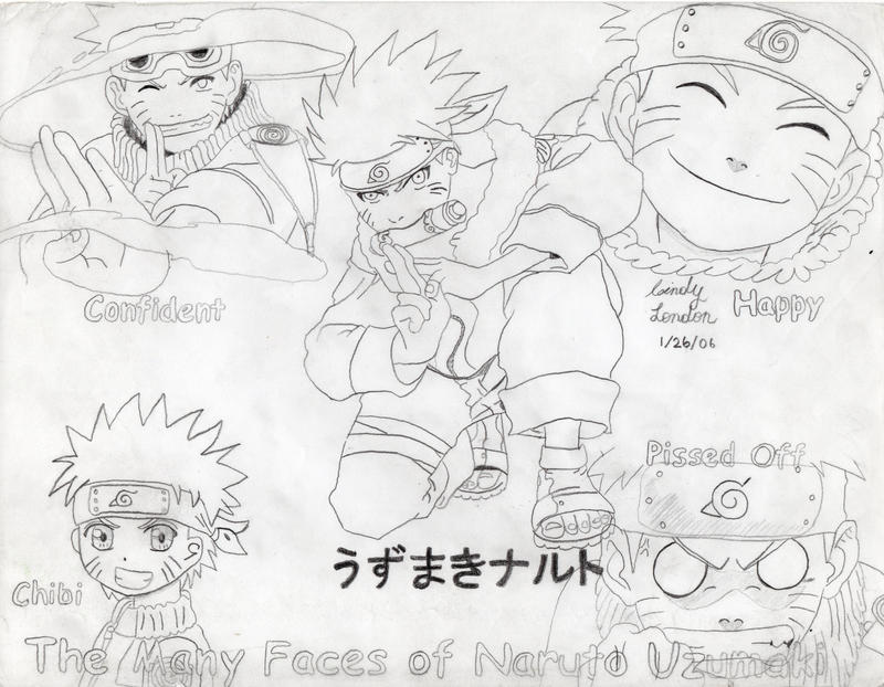 The Many Faces of Naruto Uzumaki by Dragonfly224 on DeviantArt