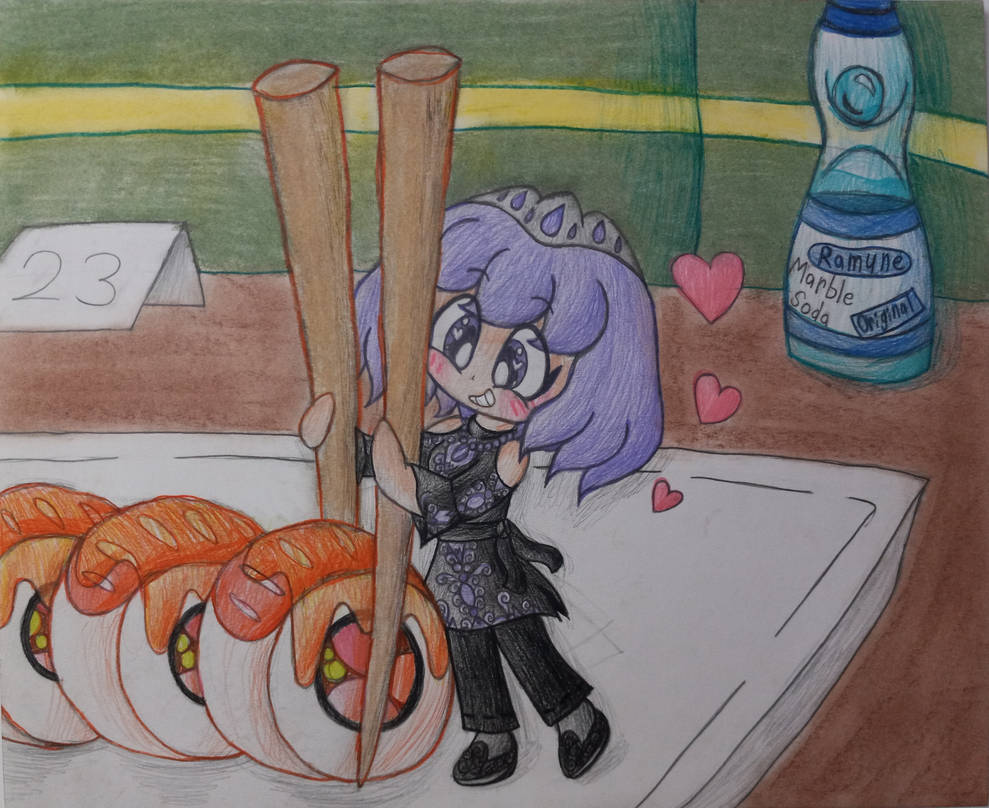 Sushi Dinner (Drawing 40) by AlannaArtroid on DeviantArt