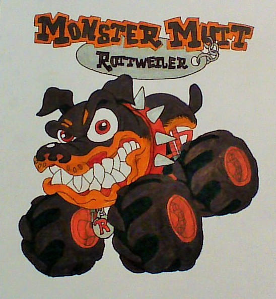 Mutt Rott Monster Mutt Rottweiler Truckin Pals by MJLegacy on DeviantArt