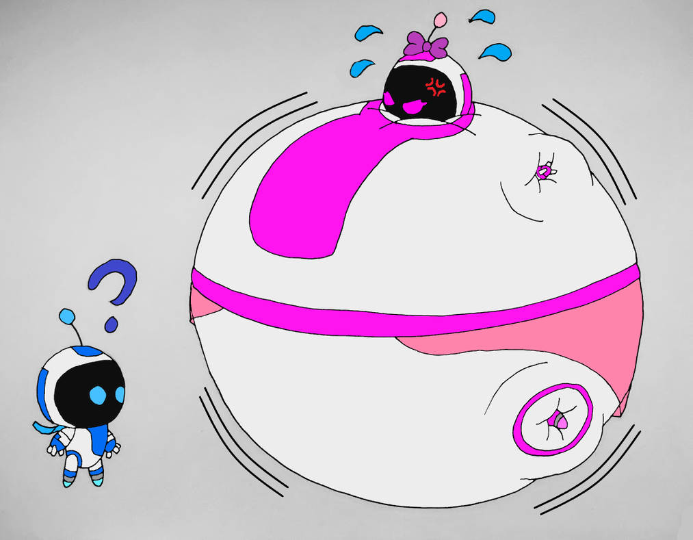 Inflated Female Astro Bot by MJLegacy on DeviantArt
