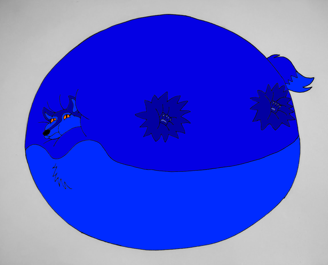 Wolf Inflation Mrs. Dire Wolf Blueberry Inflation by MJLegacy on DeviantArt