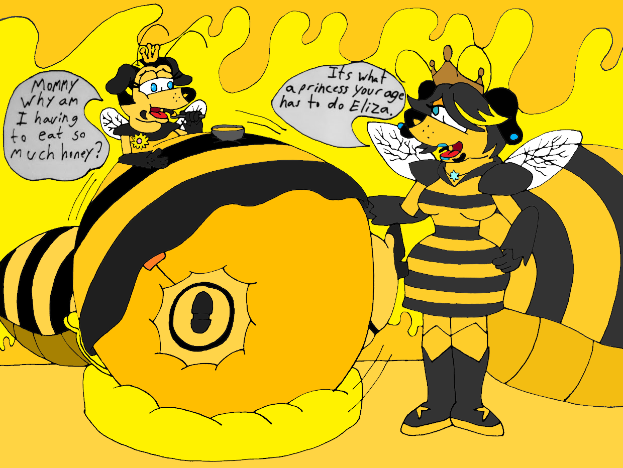 Bee Deviantart Style Feeding The Princess Bee by MJLegacy on DeviantArt