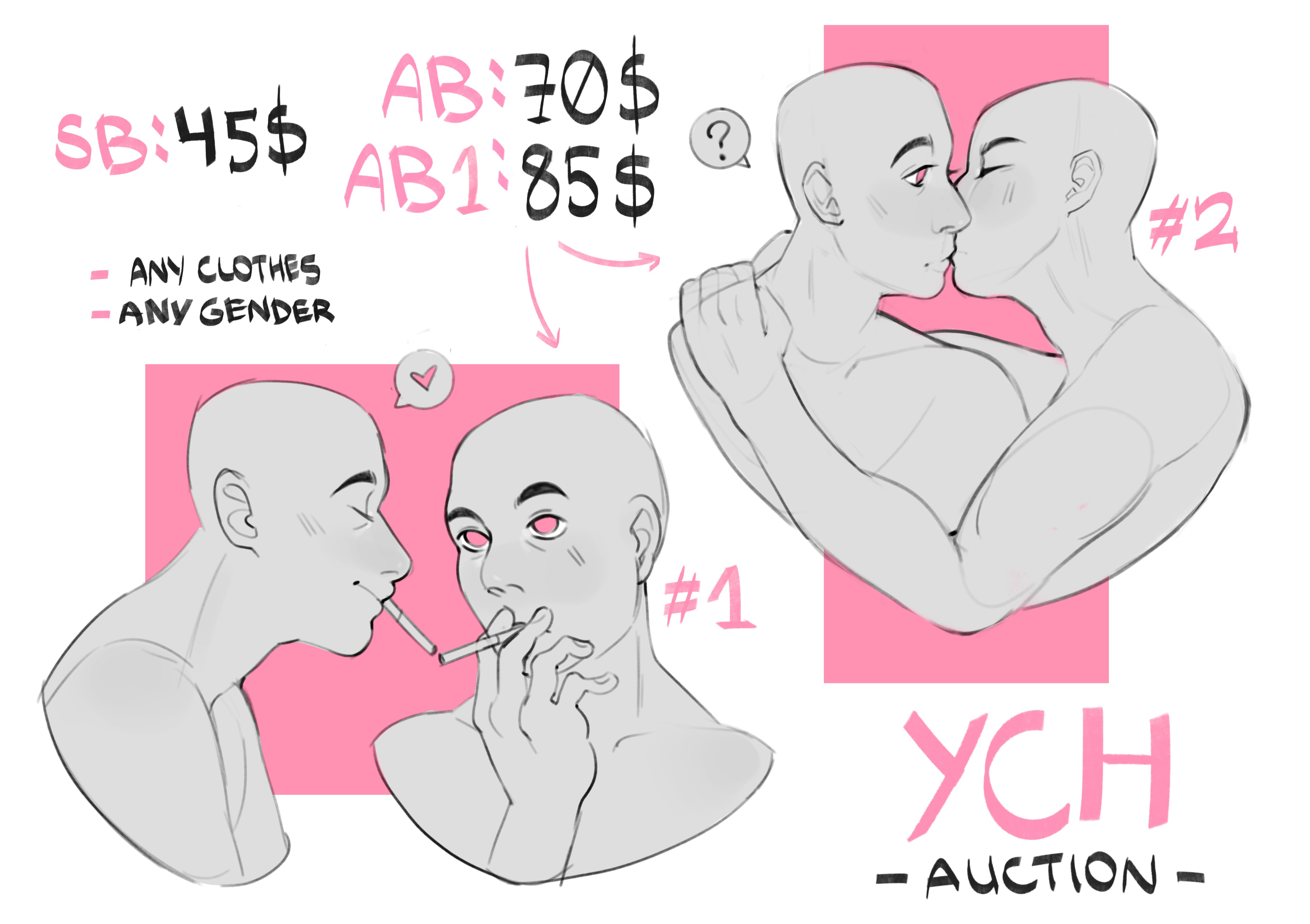 Couple YCH (cheap) by AdoptCheap on DeviantArt