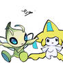 Celebi and Jirachi